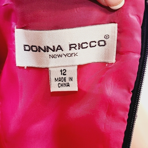 Donna Ricco Black Tropical Floral Hibiscus Print Sleeveless Sundress - Picture 11 of 11